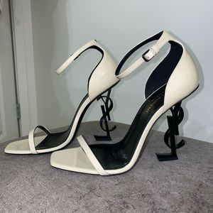 Saint Laurent Opyum White Sandals